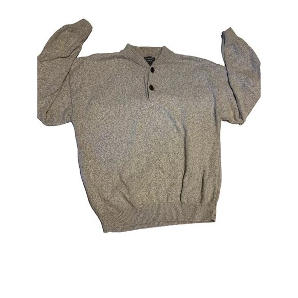 Prestige Lines Mens Sweater XL Collar Button Polo Sweater Knit Preppy Career USA - Picture 1 of 6